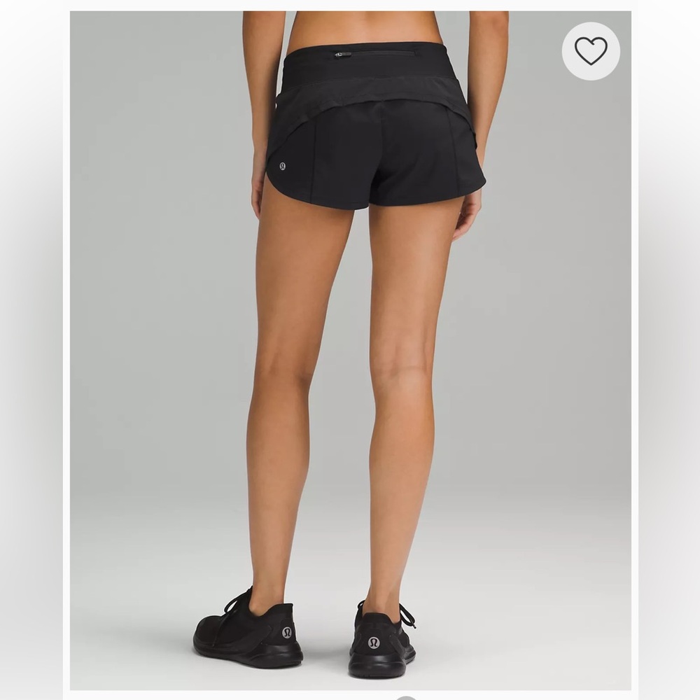 Lululemon Speed Up Low-Rise Short 2.5" Black - Picture 5 of 5